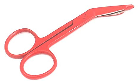 LAJA IMPORTS Lister Bandage Scissors 3.5 (Red Color) Stainless Steel