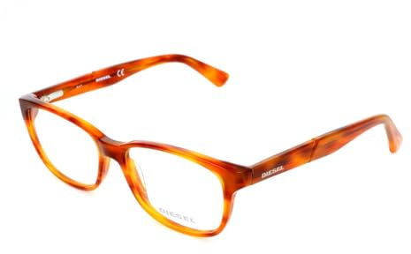 Diesel Unisex-Erwachsene DL5265 054 49 Brillengestelle, Rot (Avana Rossa)