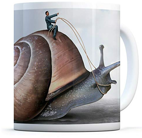 Divertente lumaca gigante – Tazza da cucina, compleanno, ufficio, regalo divertente #8851