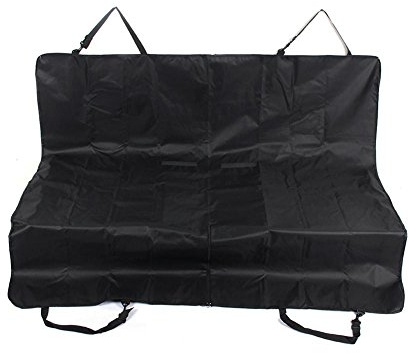 Foldable Waterproof Pet Seat Cover Car Back Seat Cushion with Inner Pockets, Washable and Waterproof, 132 x 142 cm