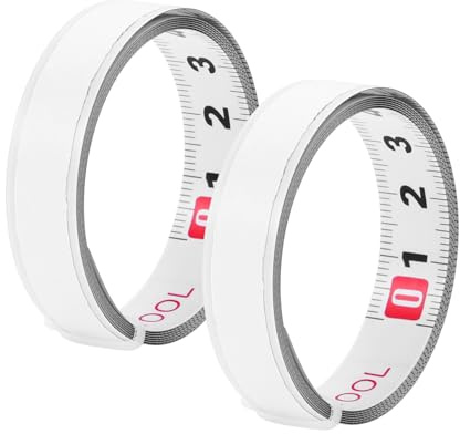 ULTECHNOVO Self Adhesive Measuring Tape, 2Pcs 1M Tape Measure, Metric Sticky Scale Measure Ruler, Left to Right for Workbench, Woodworking, Saw, Drafting Table