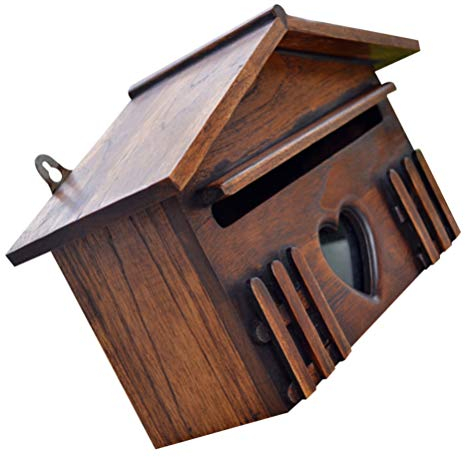 Buzón de Madera rústico Vintage al Aire a Prueba de Lluvia buzón de sugerencias para el hogar, Bar, decoración de la casa 1 Pieza