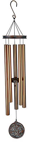 BAtlam Windspiele Windspiele für den Außenbereich, tiefer Ton, 48 Zoll, großes Denkmal mit 5 Metallrohren, Windspiele für Garten, Hof, zum Aufhängen, Dekoration, zum Aufhängen von Windspielen