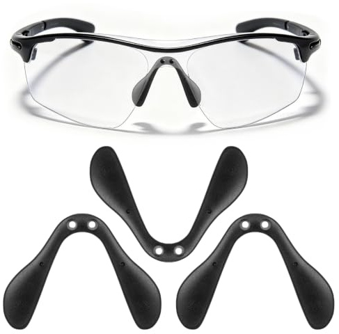 COHEALI Lot De 3 Plaquettes Nasales Pour Lunettes De Cyclisme Support Nasal Universel Repose-Nez Réglable Pour Et De Soleil Accessoires Confort Pour Montures