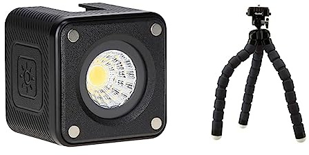 Rollei Lumis Solo 2 - LED Würfel. Kleiner LED Würfel inkl. Farbfilter für den Einsatz unterwegs & Monkey Pod - Biegsames Mini Stativ mit flexiblen Beinen, Max. Höhe 27 cm