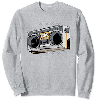 Vintage Radio 80s 90s Kassettenspieler Sweatshirt