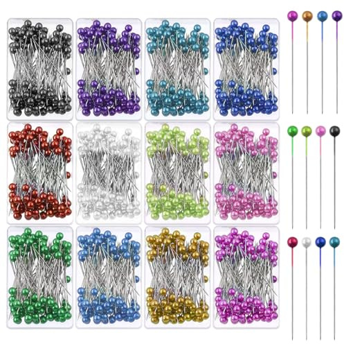 Swpeet Sewing Pins Multicolor Head Pins