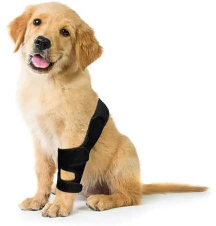 XTrador Gelenk Bandage für Hunde für Vorder und Hinterläufe Leckschutz und Stütze nach OP Hilfe bei Gelenkinstabilität (s)