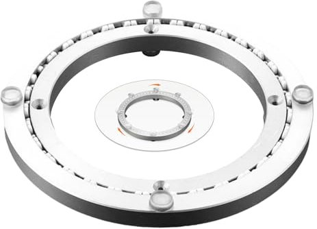 Hoiweqr Robuster Drehteller Aus Aluminiumlegierung, Drehbares Kugellager, Glatte Drehplatte für Tischplatte, Rotierende Lager Drehscheibe, Drehbarer Sockel für Esstisch (Size : 20CM(7.8INCH))