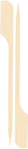 EXNIMA, 50, 100 y 300 Piezas,Palillos de Bambú para Cócteles y Brochetas, Accesorios Originales para Fiestas y Barbacoas,Palitos de Madera Reutilizables,Utensilios de Cocina (pack100, 9cm)
