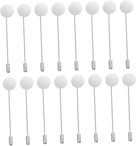 Lurrose Set Mit 50 Broschenstäbchen Und Boutonniere-Stiften - Sicherheitsnadeln Für Kleidung Und Hüte - Perlenzubehör Und Kopfnadeln Für Die Schmuckherstellung - Legierungs-Brosche -