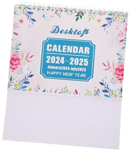 SEWACC 4 Stück 2024 Tischkalender 2024 Desktop-Kalender 2024 monatlich Kalender 2024-2025Schreibtisch countdown kalender countdown calender Kalender 2024-2025 Tischkalender Standkalender