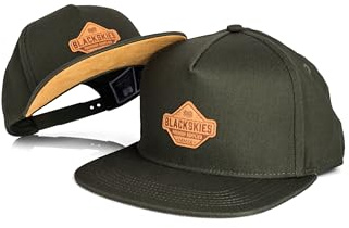 Blackskies® Essentials Snapback-keps – uppsättning av 2 föräldrar barn – partnerlook baseballkeps mamma pappa barn gåva mini-Me Basecap pappa-son & mamma dotter, Grön-grön-brun, L