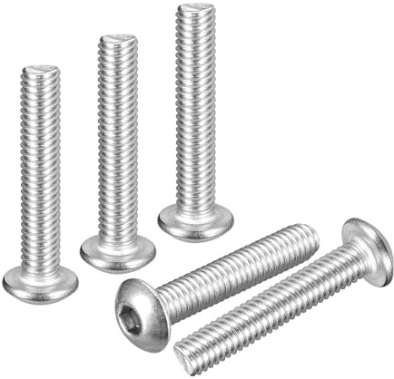 DTGN 60er Pack M4-0,7x22mm Linsenkopfschrauben 304 Edelstahl weiß lackiert | Mit Innensechskant, Gut für Rennrad Mountainbike Auto Motorrad, Sechskant-Antriebsbefestigungen