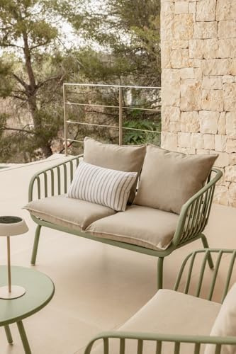 SKLUM Aradina 2-Sitzer-Gartensofa aus Eisen und Polypropylen -