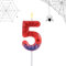 Spider Birthday Number Candle, Wax Spider Web Number Candle Cake Topper Decoration for Birthday Party Theme Party Supply (5)