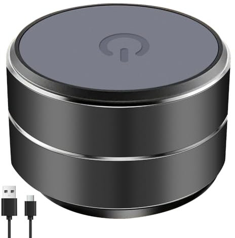 SGZIOO Knochenleitungslautsprecher, Mini Bluetooth Lautsprecher, Stereo-Sound Resonanz Lautsprecher mit Saugnapf, Tragbarer Kabelloser Mini Speaker Wasserdicht für Hause, draußen, Reisen (Schwarz)
