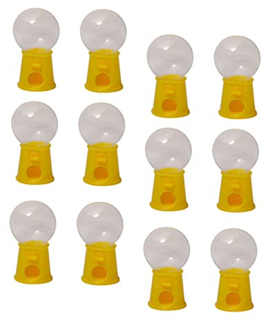 BESPORTBLE 12 Macchina Caramelle Gialla in Plastica Giocattoli Creativi per Ruotabile per Migliora Coordinazione Occhio Mano e Abilità Manuali