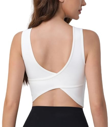 SHUIMILI Soutien-gorge de sport pour femme - Haut de fitness - Évacuation de l'humidité - Pour yoga, pilates, gym