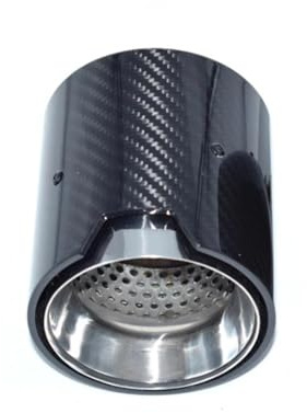 Terminali di scarico Per BMW Serie 3 Serie 4 320d 330i 330e 425 435 marmitta G20 G21 G23 terminale di scarico in fibra di carbonio Tubo scarico modificato(1 pcs silver)