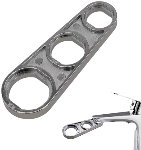 6 in 1 Multi-Use Faucet Aerator Key, Efficient Water Flow Adjusting Tool for M16/M18/M20/M22/M24/M28, Faucet Aerator Removal Wrench Tool for Kitchen Sink Bathroom Shower