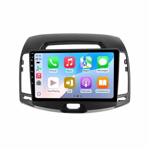 Carplay-Skärm för HYUNDAI ELANTRA 2007-2011 Röststyrning, Gps-Navigering, Med Kamera, Dashcam, Wifi, Bluetooth Bilradio Stereo Gps Navi, 4 Kärna 1G＋32G