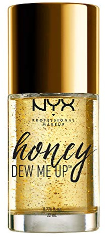 NYX Professional Makeup Primer Gesicht - Grundierung für strahlenden Glanz, Honigessenz, hautverträgliche Stoffe, Honey Dew Me Up Primer, 01, 22ml