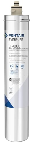 Pentair Everpure EF-6000 Quick-Change Filter Cartridge, EV985550, for Use in Everpure EF-6000 Full Flow Drinking Water System, 6,000 Gallon Capacity, 0.5 Micron