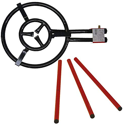 Belseher Kit B400yPatasrojas Paellera, Acero