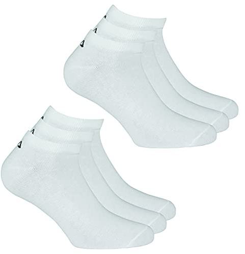 FILA® 6 par strumpor, osynliga sneakers unisex, 35–46 enfärgad –