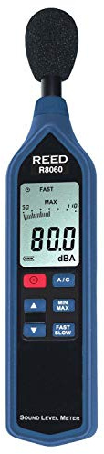REED Instruments R8060 Sound Level Meter with Bargraph, Type 2, 30 to 130 dB