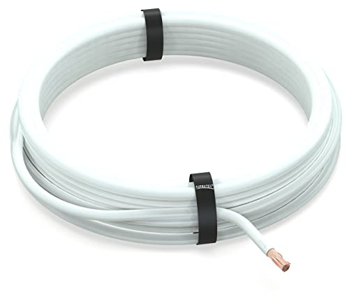 AUPROTEC Enpolig kabel 2,5 mm² FLRY-B Ring elektrisk tråd: 10m, vit