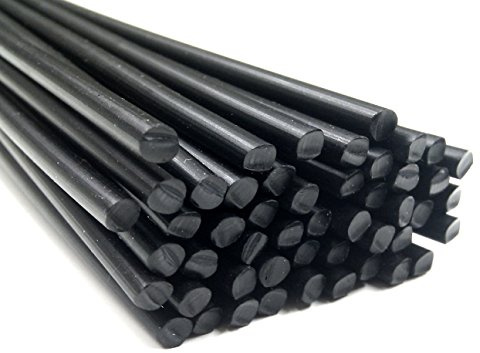 Kunststoffschweißdraht ABS 3mm Rund Schwarz 25 Stäbe