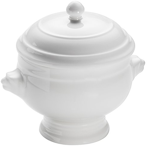 Maxwell & Williams Taza para sopa de león AA3516L con tapa, porcelana blanca, 510 ml de capacidad, cocina, caja de regalo, antigua