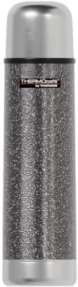 Thermos Stainless Steel Flask, Hammertone Grey, 1.0 L