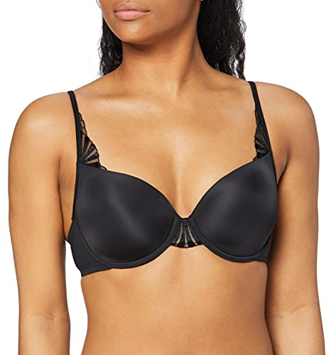 Triumph Damen Halbschalen BH, True Curves Forever WHP Einfarbig, Gr. 70A (Herstellergröße: 32A), Schwarz