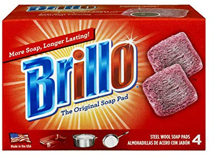 Brillo Steel Wool Soap Pads, 4 Count
