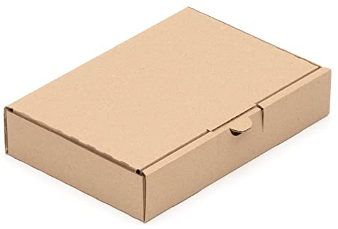 KK Verpackungen® Maxibriefkartons | 2000 Stück, 240 x 160 x 45mm DIN A5+ Maxibrief Versandkartons in Braun | Faltschachtel für Warenpost Büchersendung Warensendung
