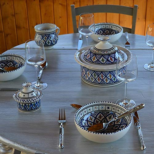 Service à soupe Bakir bleu - 8 pers