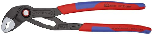 KNIPEX Tools 8722250SBA Cobra QuickSet Pumpenzange, Mehrkomponenten