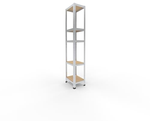 shelfplaza Home 180x30x40cm Schwerlastregal verzinkt mit 5 Böden x 175kg | Kellerregal · Lagerregal · Metallregal · Regale für Kellerraum · Steckregal · Abstellraum Regal