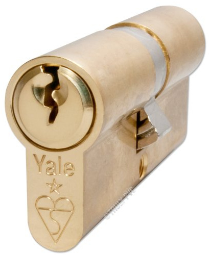Yale Anti-Bump Euro Cylinder Polished Brass 35/40 (75mm Overall) Lock - with 0 Extra Keys (3 Total) - kitemark high Security British Standard BS EN 1303:2005 Lock.