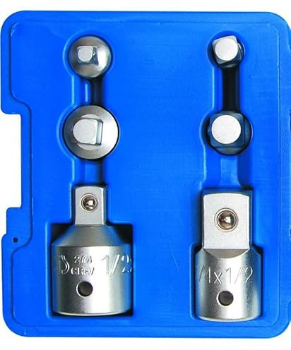 REDUCTEUR/AUGMENTATEUR DOUILLE CLIQUET CARRE 1/4-3/8-1/2-3/4 JEU DE 6