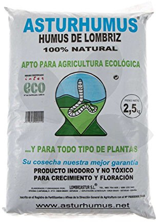 Humus de Lombriz Asturhumus 100% Ecológico - 2,5 kg