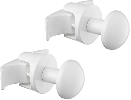 LH Coppia handy grip tubolare - portasciugamani per radiatore tubolare multicolonna, si fissano direttamente sul radiatore tubolare - bianchi