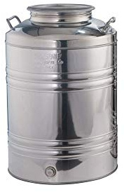 LA NUOVA SANSONE Fût INOX pour Huile Liquide Alimentaire SERTI 30L