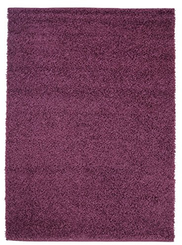 Shaggy - Alfombra, flokati, acrílico, morado, 100 cm_x_200 cm