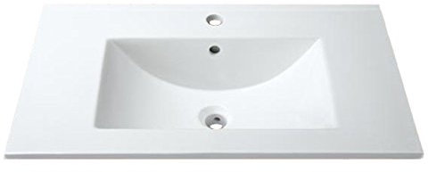 defra lavabo en céramique Blanc 80 cm 480769