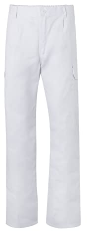 Velilla 345 - Pantalon multipoches (taille 46) couleur blanc