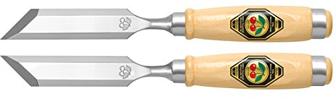 KIRSCHEN Werkzeuge 1056020 | Stechbeitelpaar mit schräger Schneide, 20mm